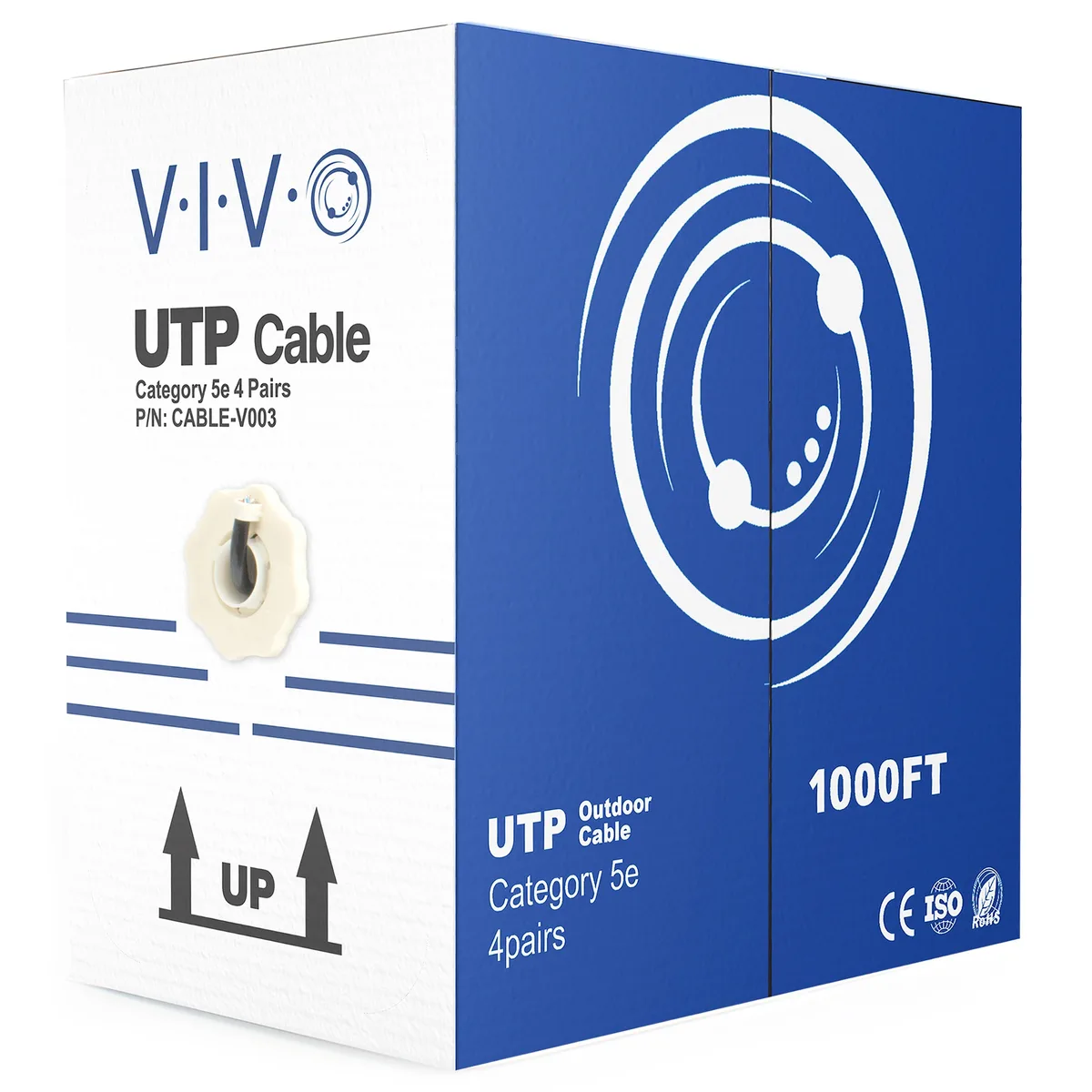VIVO VIVO Cat5e 1000ft UTP Waterproof Outdoor Burial LAN Cable — product photo