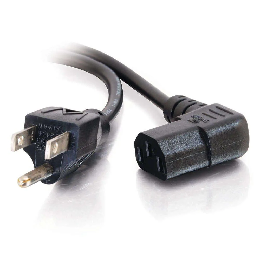 C2G 03152 6FT 90 Degree Computer Power Cord — product photo
