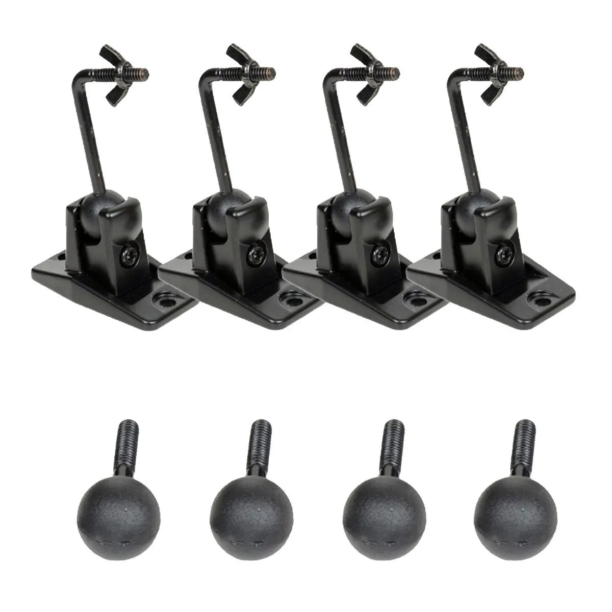 VideoSecu VideoSecu MS40B4 speaker mount 4-pack black — product photo