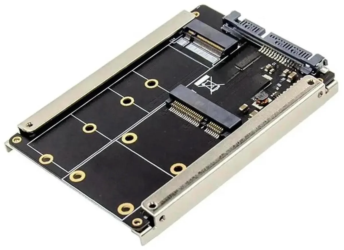 SMUGDESK SMUGDESK 2in1 mSATA M.2 BKey NGFF to SATA 3.0 Adapter — product photo