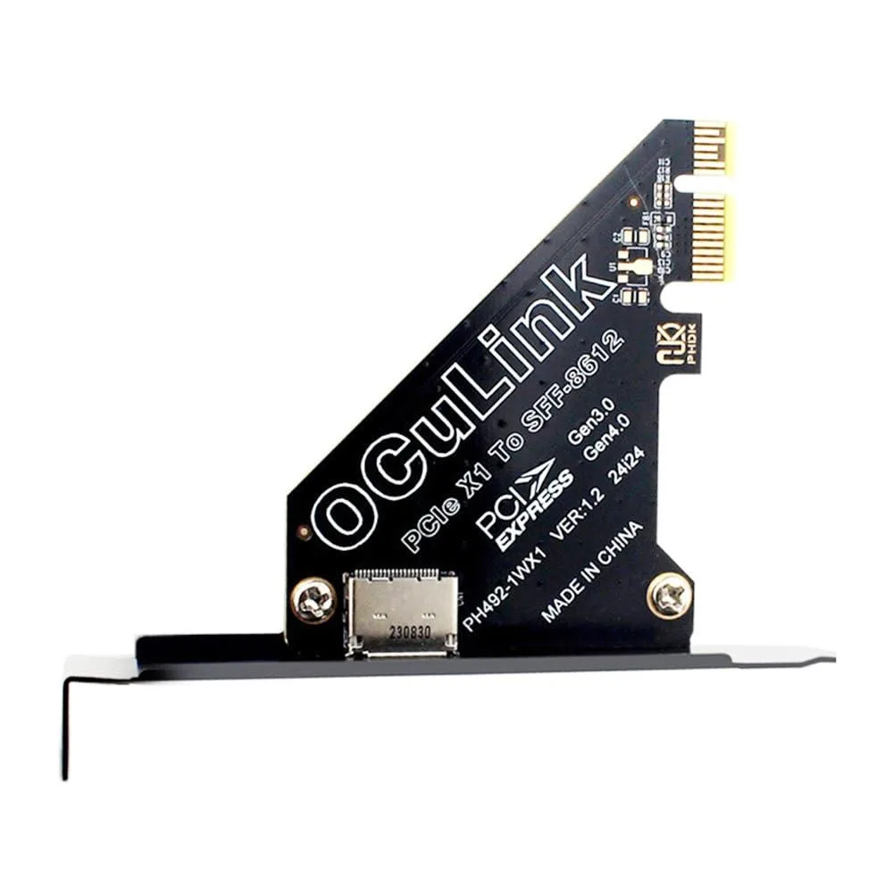 LORDWORLD LORDWORLD PCIe 4.0 x1 to OCuLink SFF-8612 Host Card with Low-Profile Bracket — product photo