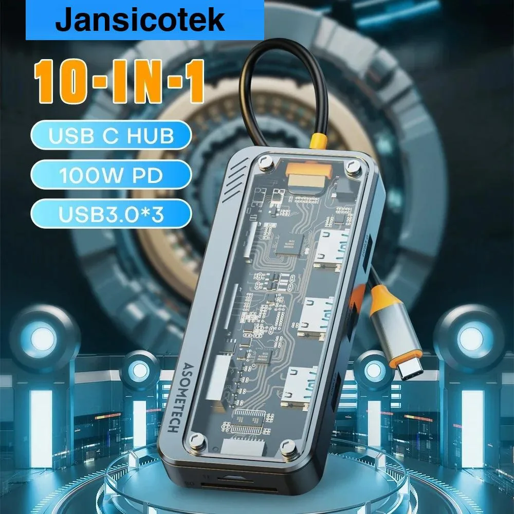 Jansicotek Jansicotek SW10V-Pro 10-in-1 USB-C Docking Station — product photo