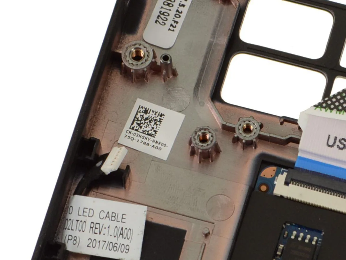 DELL DELL Latitude 7280 7380 EMEA Smart Card Touchpad Palmrest Assembly — product photo