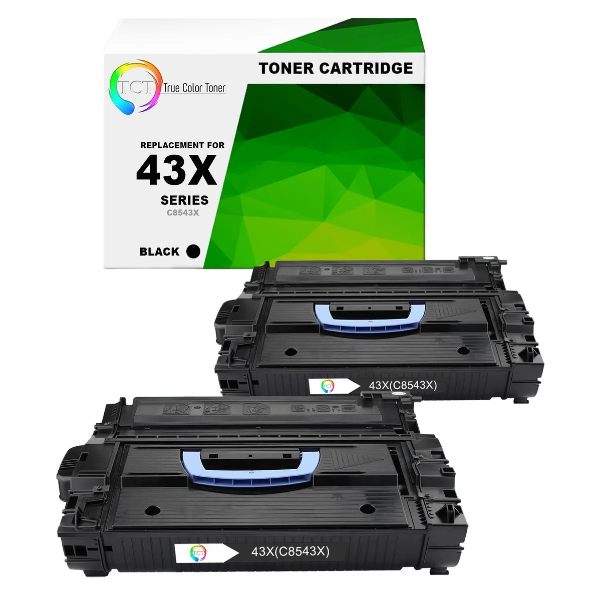 True Color Toner True Color Toner 43X C8543X Black Toner Cartridge 2 Pack 30000 Pages — product photo