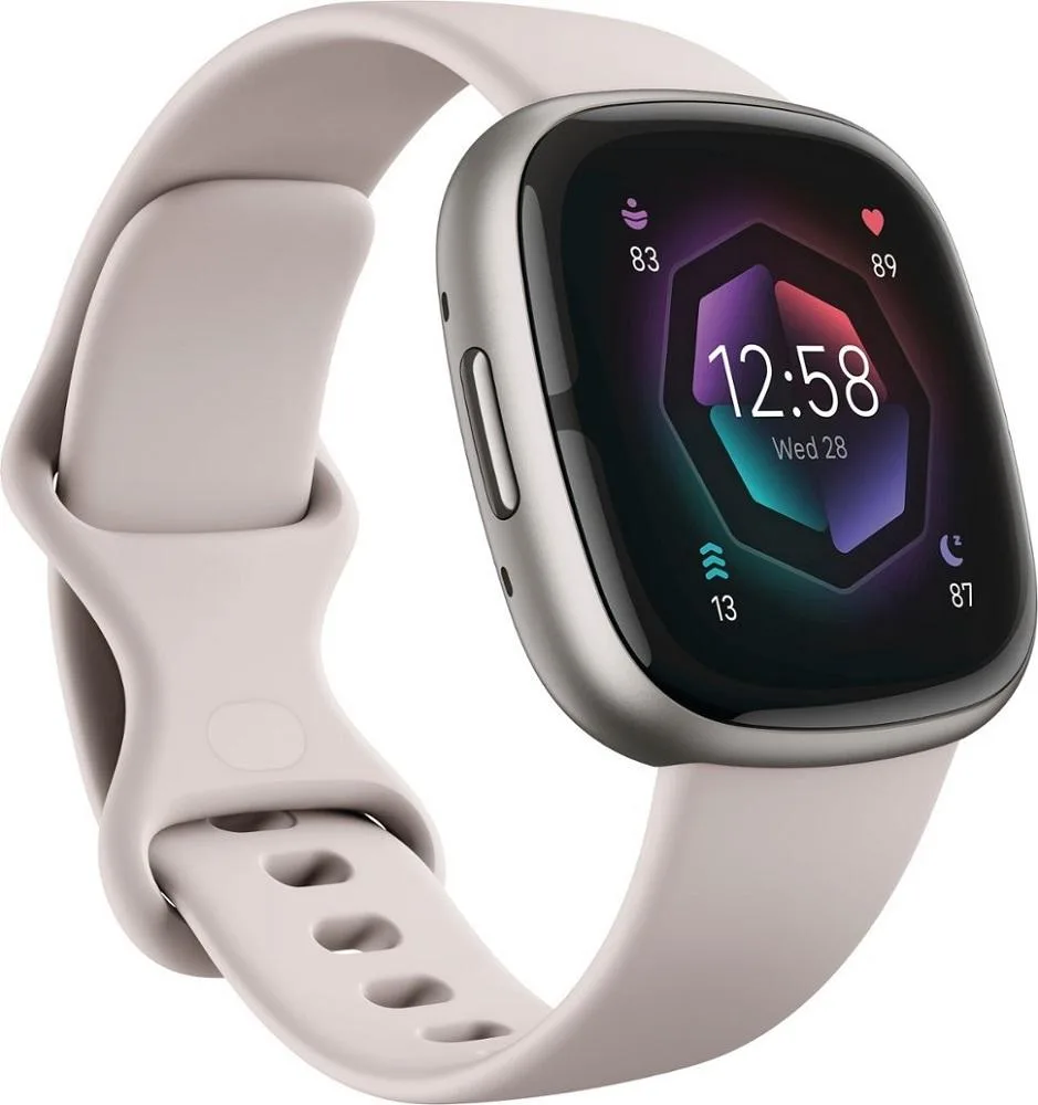 Fitbit Fitbit Sense 2 Smart Watch FB521SRWT-US Lunar White Platinum Aluminium — product photo