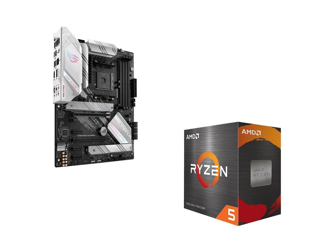 ASUS ASUS ROG STRIX B550-A GAMING with Ryzen 5 5600 AMD motherboard CPU combo — product photo