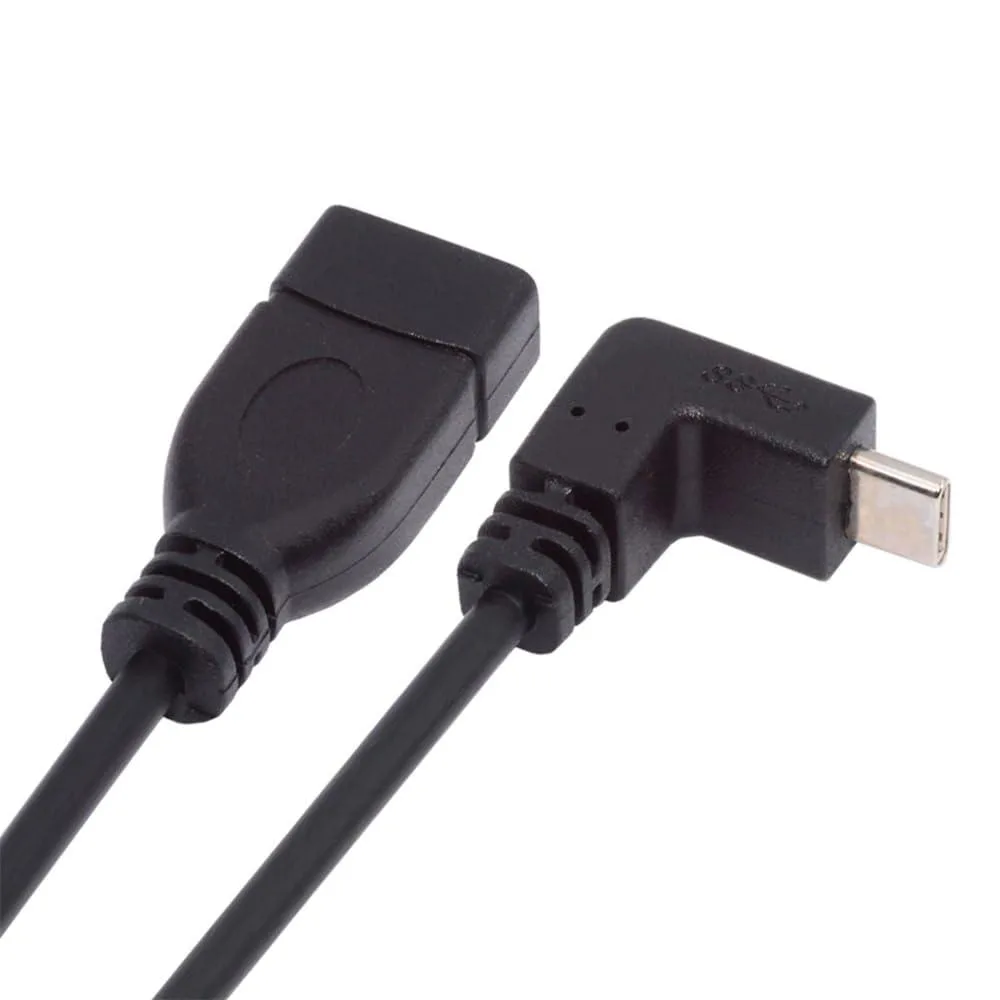 Fervit Fervit USB-C Male to USB 3.0-A Female OTG Angled Cable 20cm 10Gbps — product photo