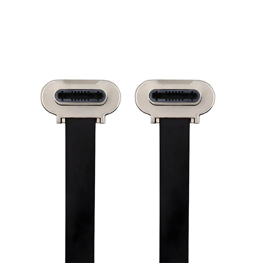 LORDWORLD LORDWORLD USB-C to USB-C Cable 15cm 65W USB 2.0 480Mbps Dual Angled Silver — product photo