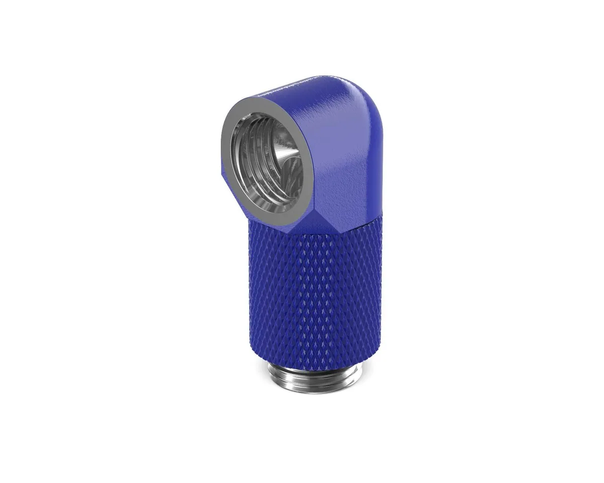PrimoChill PrimoChill G1/4 90° Rotary 20mm Extension Elbow - True Blue — product photo