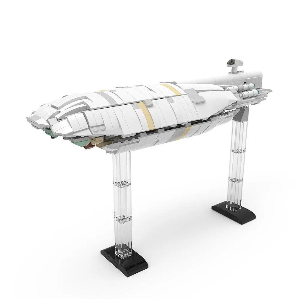 ZITIANYOUBUILD ZITIANYOUBUILD GR-75 Transport Ship Building Set 884 Pieces MOC — product photo