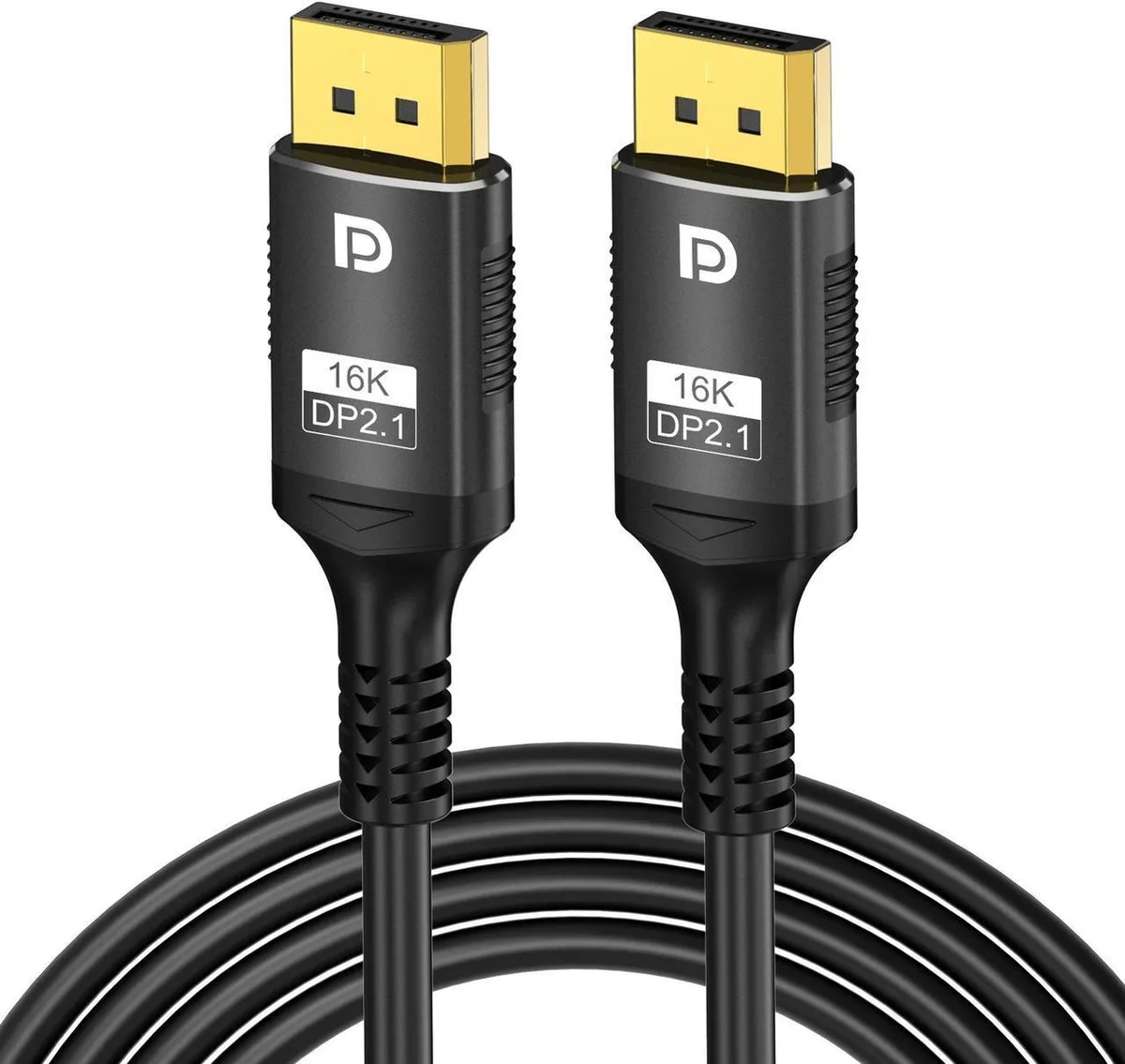 Aomoproing Aomoproing DisplayPort 2.1 cable 10FT 80Gbps 16K@30Hz 8K@120Hz 4K@240Hz 2K@360Hz HDR DSC 1.2a — product photo