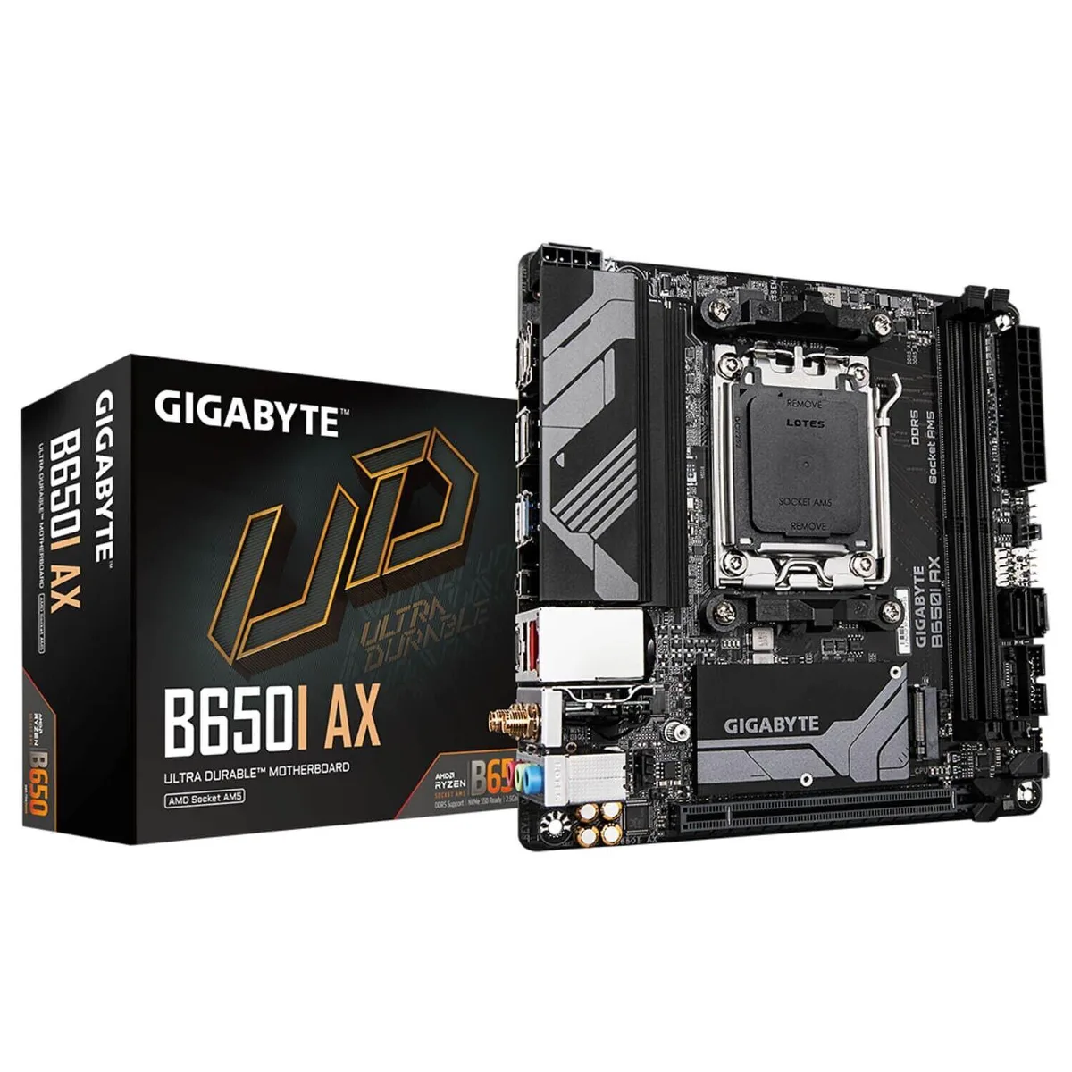 GIGABYTE GIGABYTE B650I AX AMD Motherboard Mini ITX Wi-Fi 6 DDR5 — product photo