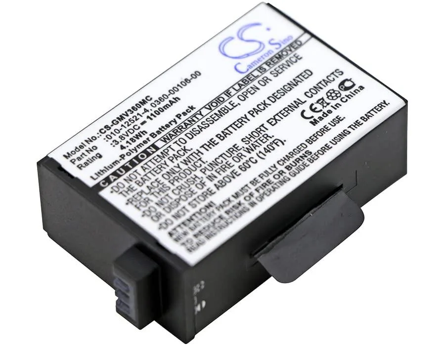  FYIOGXG 1100mAh 4.18Wh Replacement Battery for Garmin Virb 360 — product photo