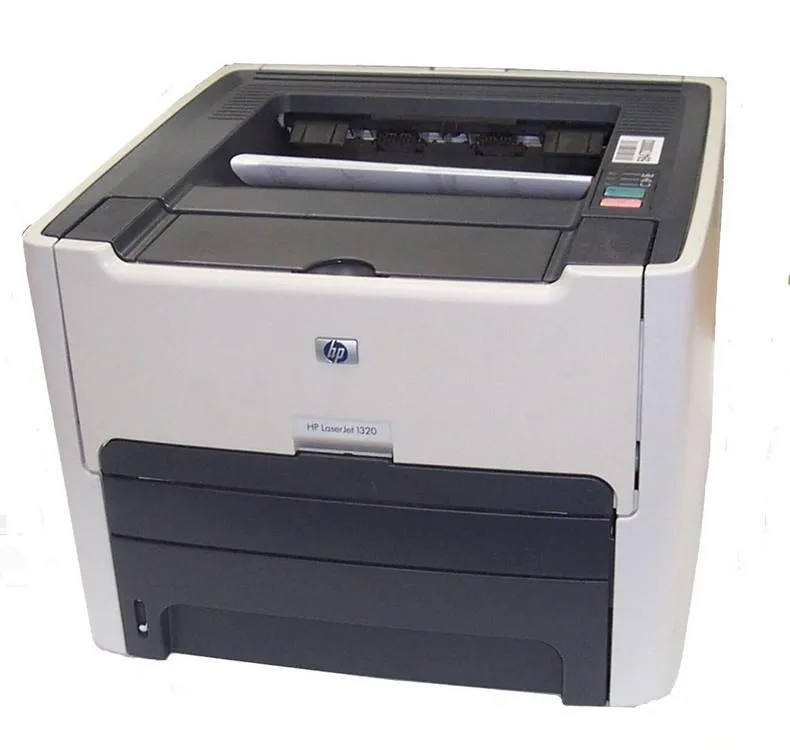 HP LaserJet 1320 mono laser printer in grey with toner bundle