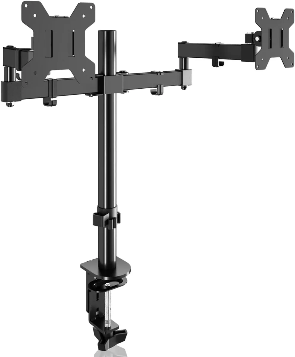 PISKEKAT PISKEKAT Dual Monitor Arm Mount 13-27" 22lbs VESA 75/100 MD7442 — product photo