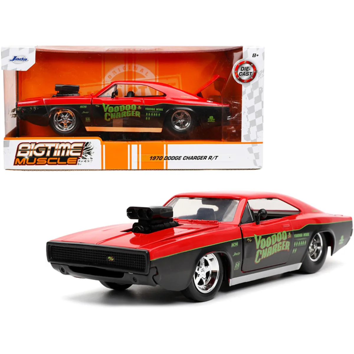 Jada Jada 1970 Dodge Charger R/T Voodoo Charger 1/24 Diecast Vehicle — product photo