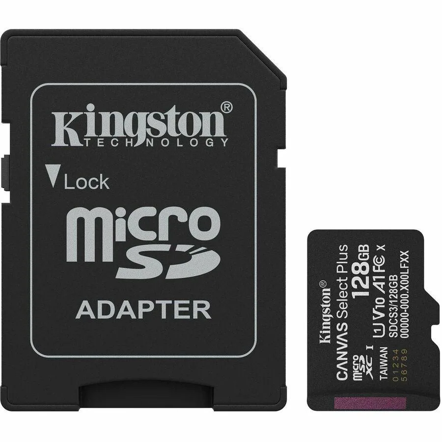 Kingston Technology Corp. Kingston Technology Corp. SDCS3/128GB 128 GB microSDXC memory card — product photo