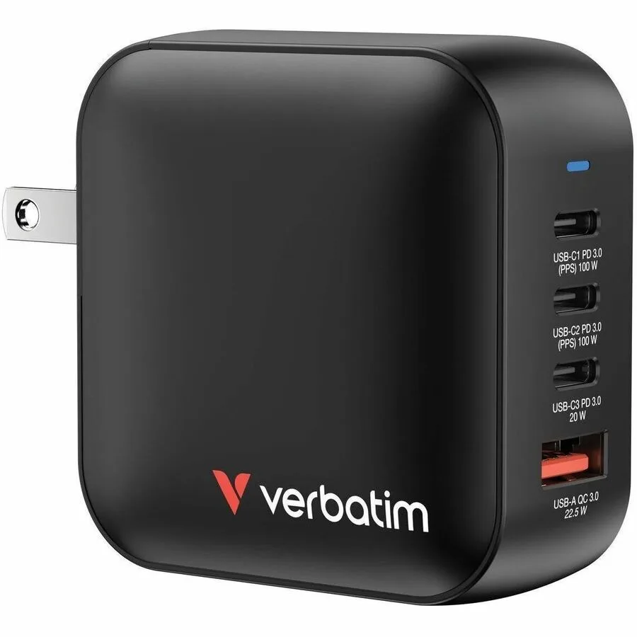VERBATIM VERBATIM 100W Mini GaN Charger 4 Port — product photo
