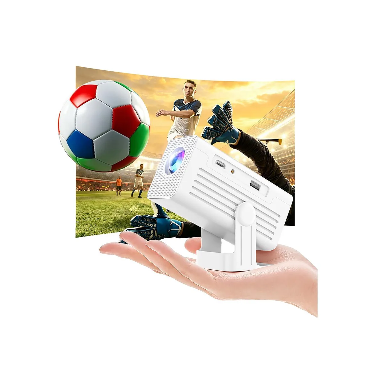 White ViewSonic DLP projector with built-in Android 11 and Bluetooth 5.3