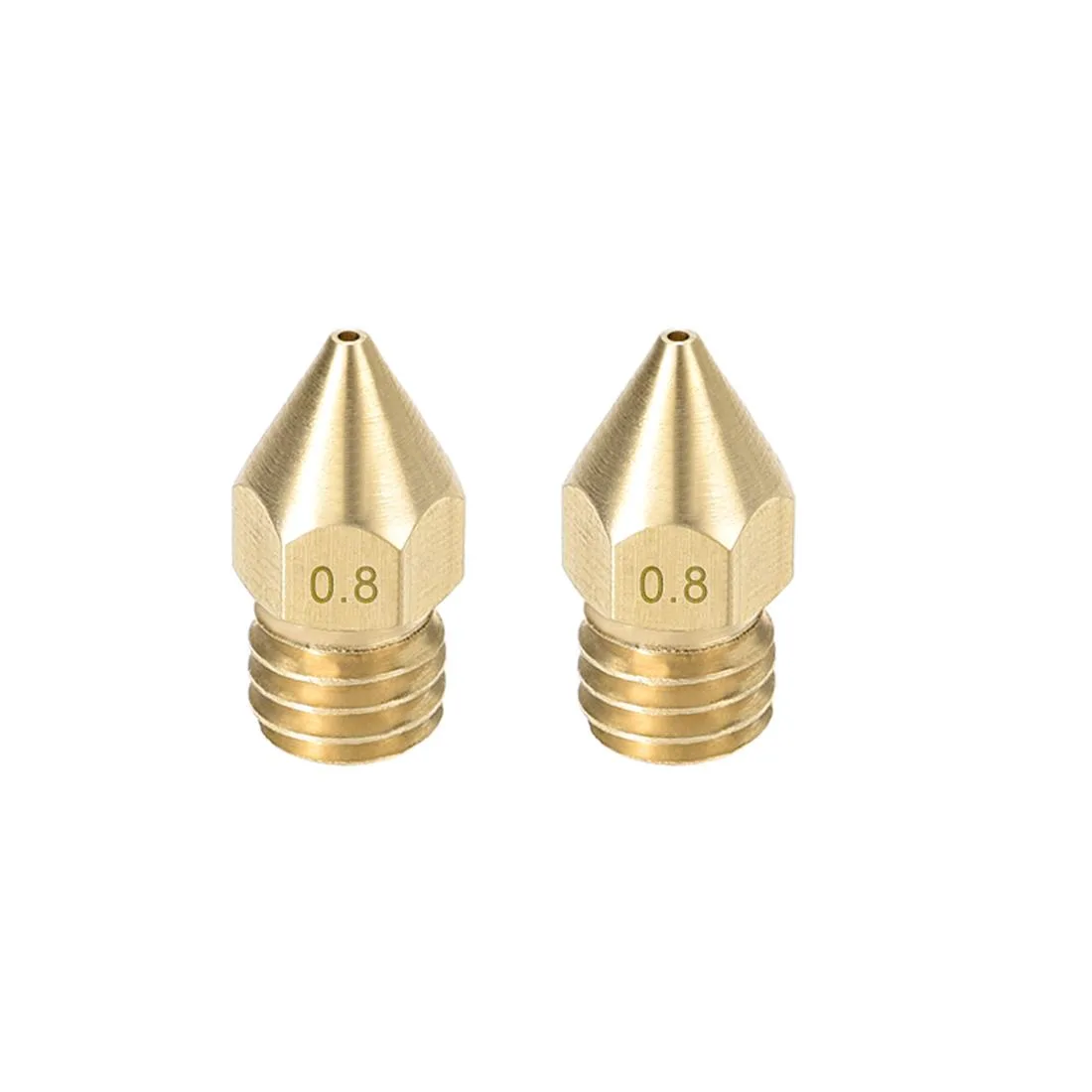 Unique-Bargains Unique-Bargains 0.8mm MK8 Brass Nozzle 1.75mm 2pcs — product photo