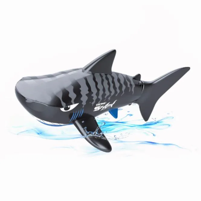 Plastic remote control shark toy with 2.4 GHz handle