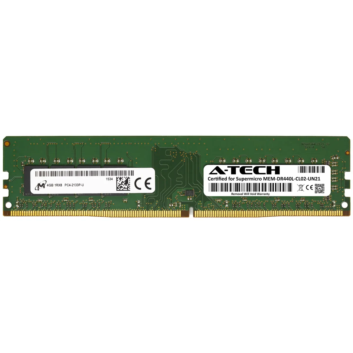 A-Tech A-Tech Supermicro Certified MEM-DR440L-CL02-UN21 4GB DDR4 2133MHz desktop RAM — product photo