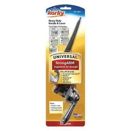 Korky Korky 6051GR Universal Faucet Trip Lever SS Chrome — product photo