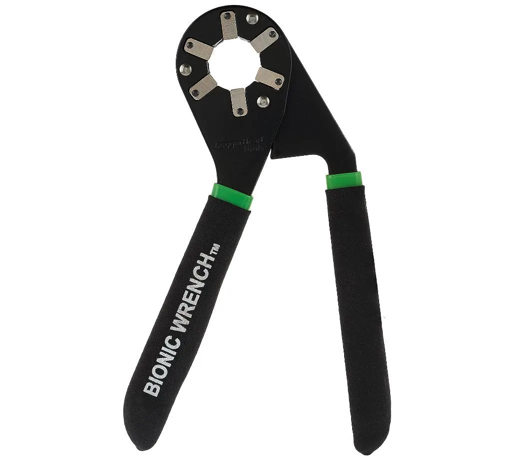 Silver adjustable wrench with ergonomic cushioned handles, 8 inches long