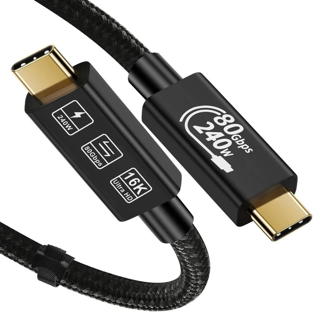 SMUGDESK SMUGDESK Thunderbolt 5 USB4 cable 1.6 ft 80 Gbps 240W 16K@60Hz — product photo