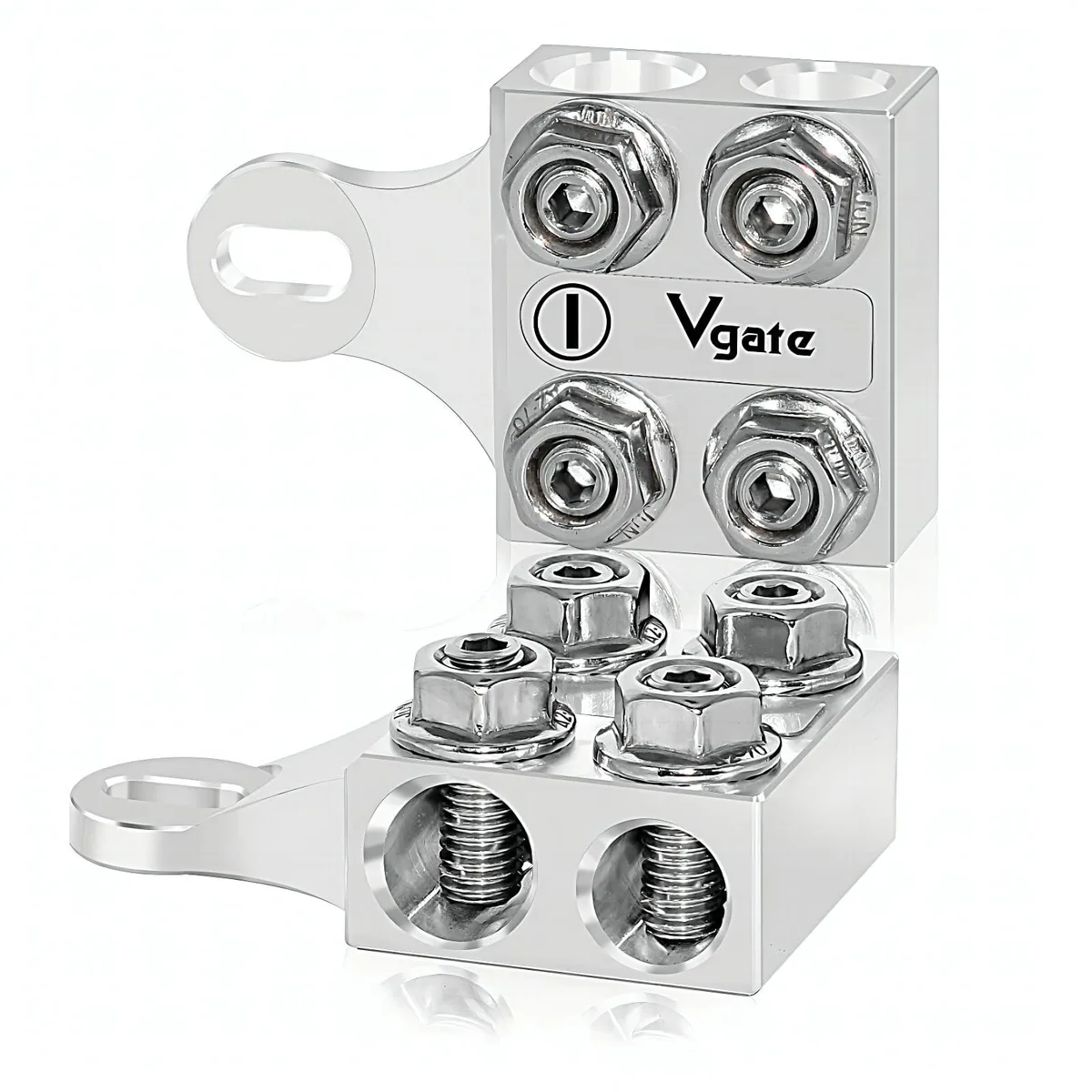 Vgate 8-way battery connectors with bolt-down and threaded studs