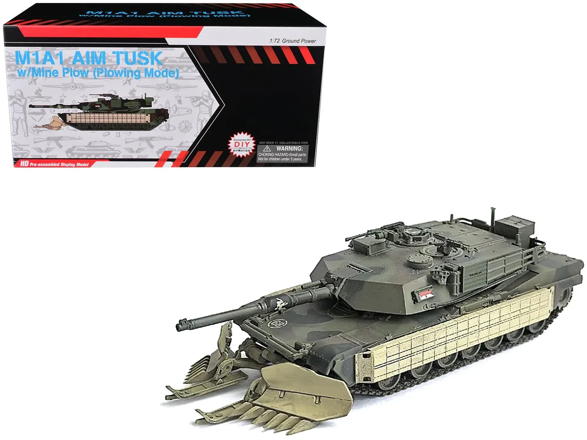 Dragon Models Dragon Models M1A1 AIM Tank Mine Plow #68 1/72 Olive Drab NEO Dragon Armor — product photo
