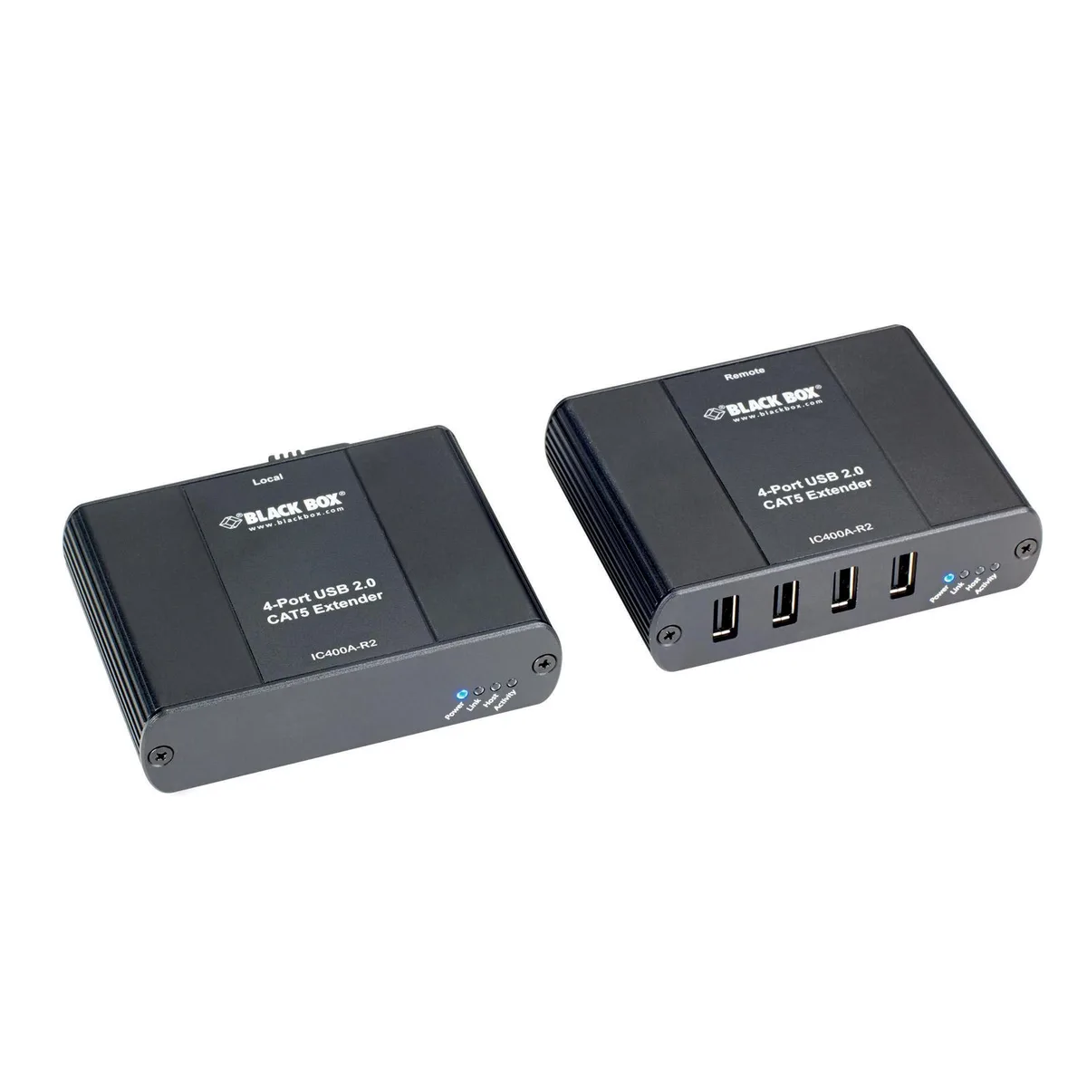 Black Box Corporation Black Box IC400A-R2 USB 2.0 extender 4-port CATx 330 ft — product photo
