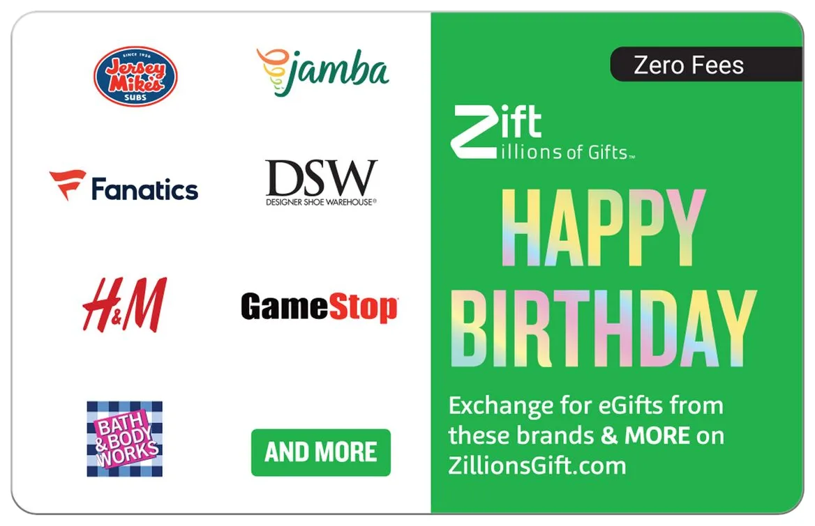 Zift Zillions of Gifts Zift Zillions of Gifts ZFT-D-V-07_7500 $75 Gift Card specialty retail — product photo