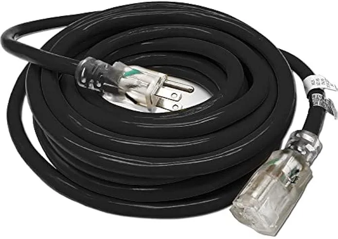 TAURKENAM TAURKENAM 25 ft 12 Gauge SJTW Lighted Extension Cord power adapter — product photo