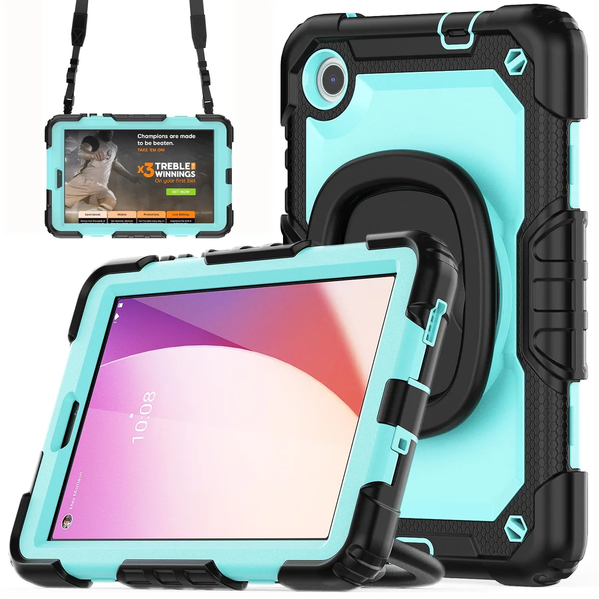BONAEVER BONAEVER Shockproof Case for Lenovo Tab M8 4th Gen TB301XU TB300FU TB300XU Light Blue — product photo