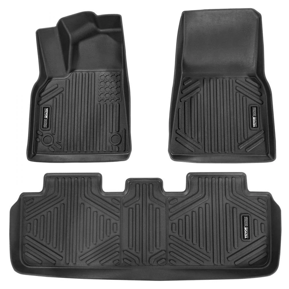VEVOR VEVOR Automotive Floor Mats Tesla Model Y 2021-2024 3 pcs TPE Liners — product photo