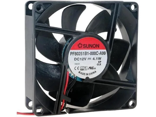 LORDWORLD LORDWORLD PF80251B1-000C-A99 80mm 12V 4.1W maglev fan 4800 RPM 60 CFM 46 dBA — product photo
