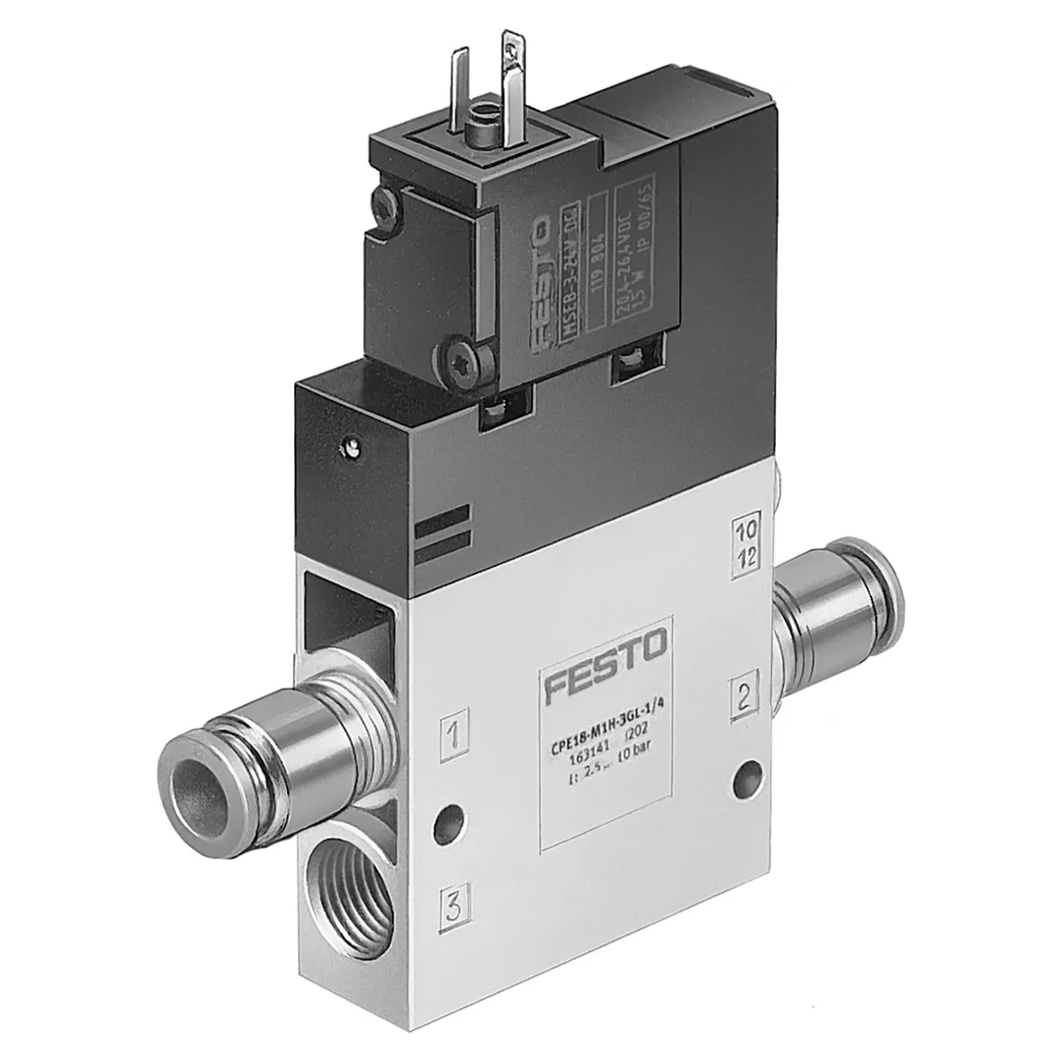Festo Festo CPE18-M1H-3OL-QS-10 163156 air solenoid valve — product photo