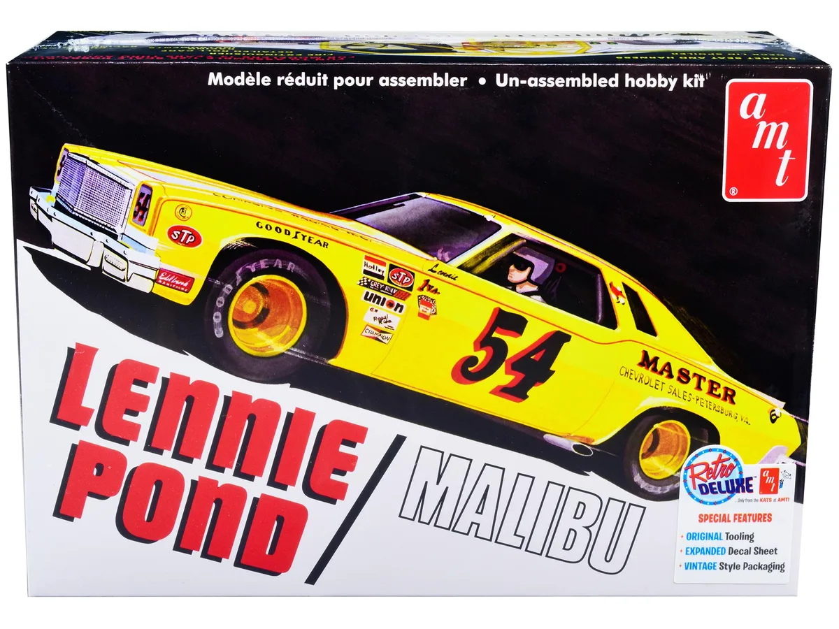 AMT AMT 1974 Chevrolet Malibu Stock Car #54 Lennie Pond 1/25 hobby collectible — product photo