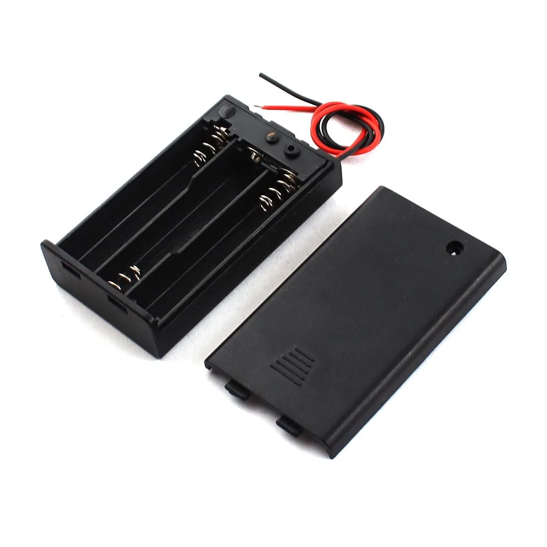 Unique-Bargains Unique-Bargains 3 x AAA Battery Holder Black 15cm 22g — product photo