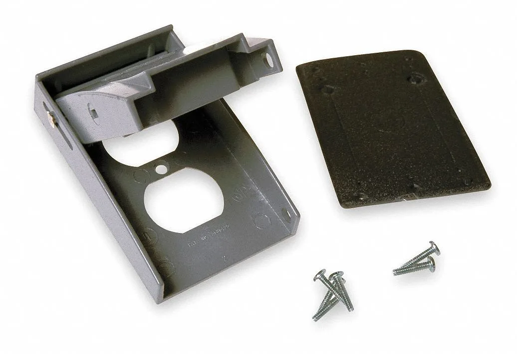 Bell Bell 5027-0 1-Gang Vertical Weatherproof Cover 2.75" W 4.5" H Gray — product photo