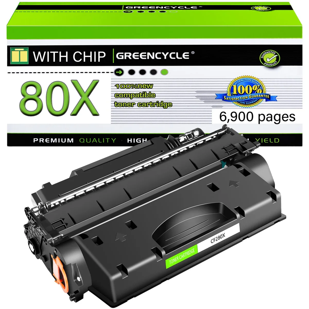 GREENCYCLE GREENCYCLE CF280X toner cartridge black 6900 pages — product photo