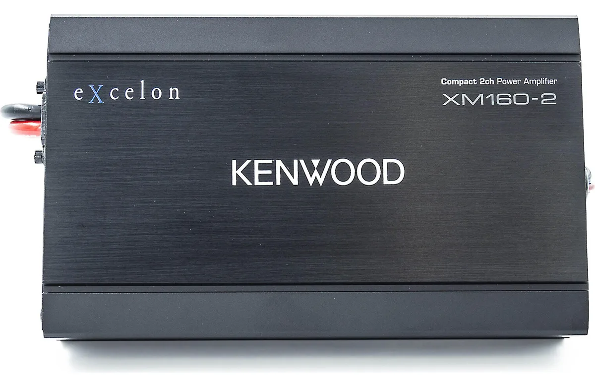 KENWOOD KENWOOD XM160-2-98 Compact 2-Channel Amplifier 80W RMS x 2 car electronics accessory — product photo