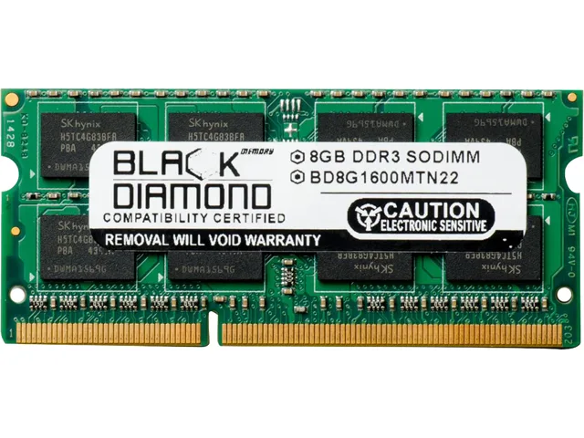 Black Diamond Memory Black Diamond Memory BD8G1600MTN22 8GB DDR3 1600 laptop RAM — product photo