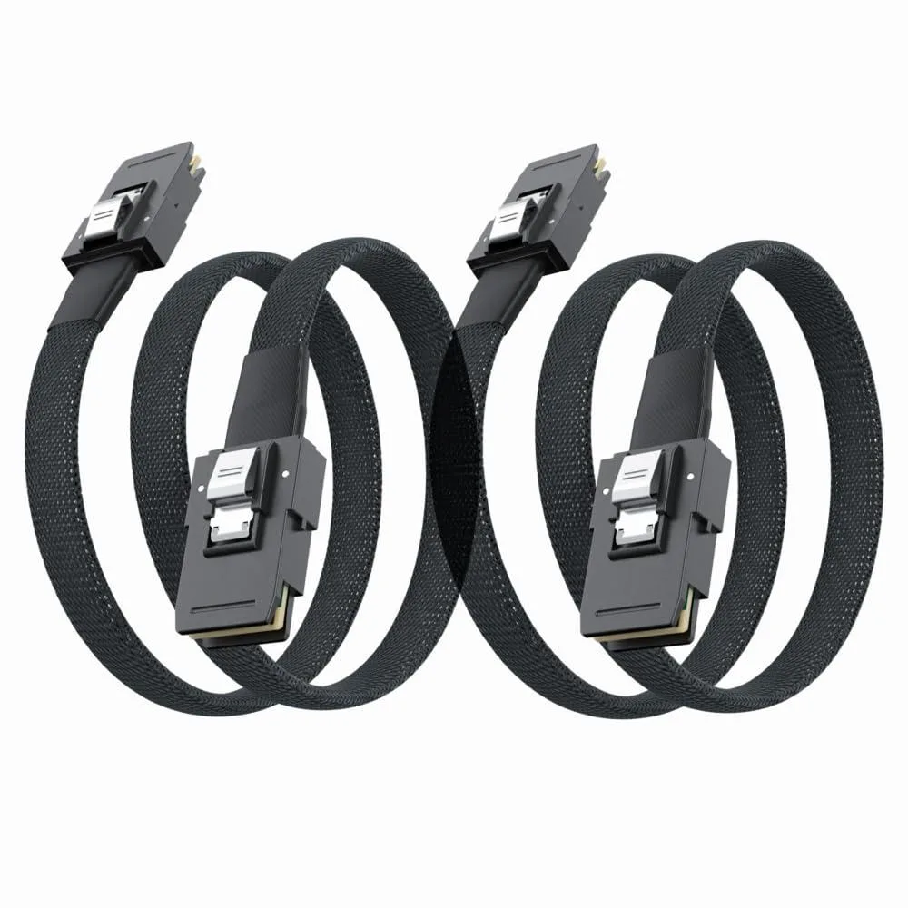 Vszerda Vszerda SFF-8087 to SFF-8087 Mini SAS Cable 6Gbps 0.5m 1.6ft 2 Pack — product photo