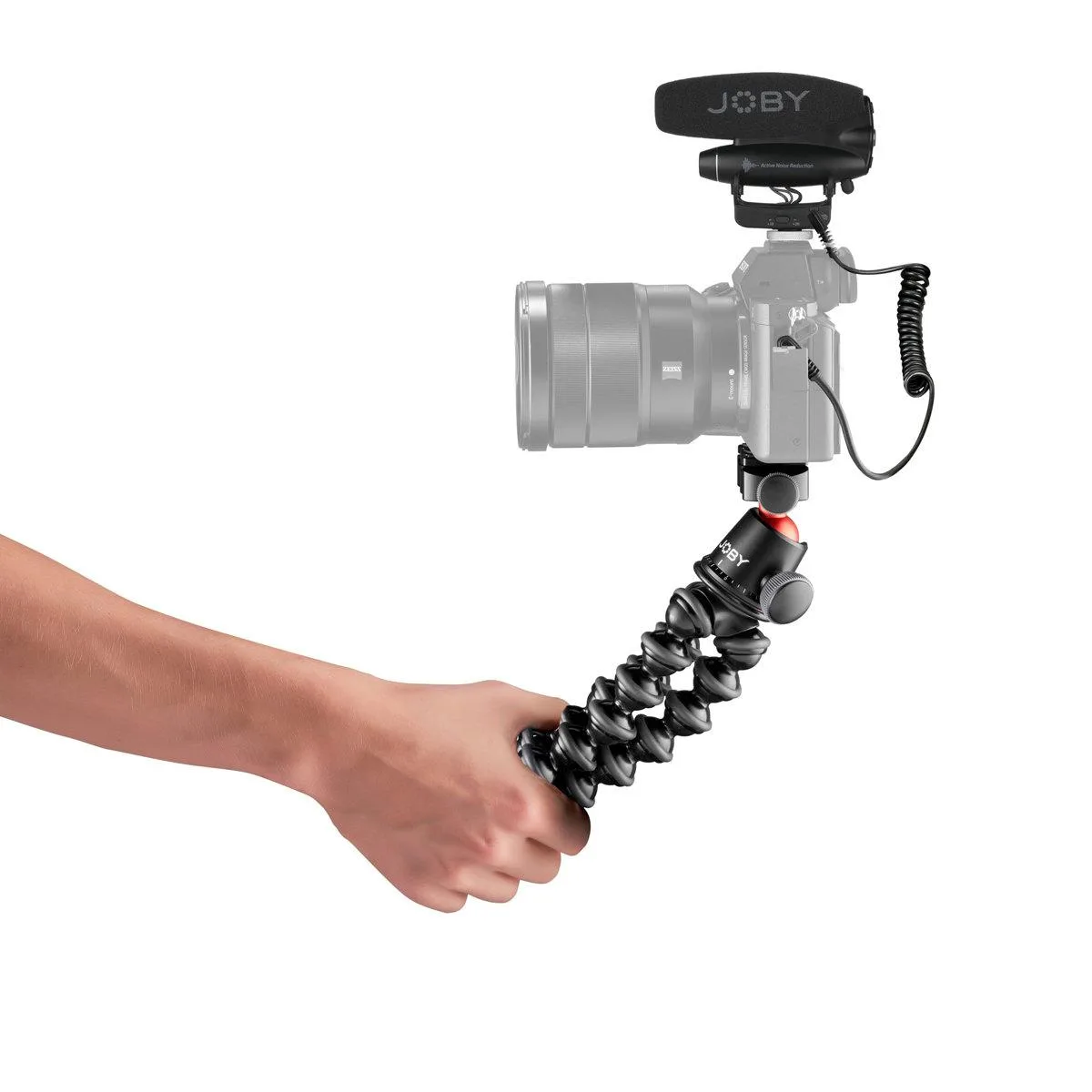 Joby GorillaPod PRO Vlogger Kit with aluminum flexible tripod and Wavo PRO microphone