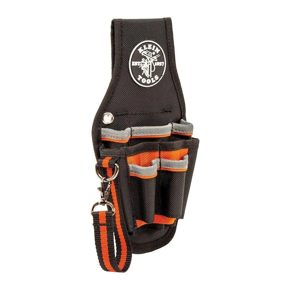 Klein Tools Klein Tools 5240 Tradesman Pro small maintenance tool pouch 9 pockets tape thong 51mm belt loop — product photo