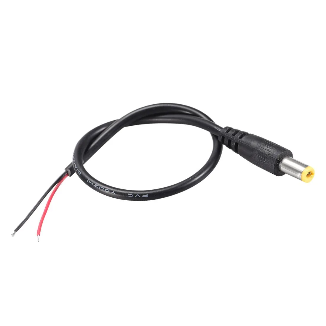 Unique-Bargains Unique-Bargains 4pcs DC Power 5.5mm x 2.1mm 2A 28cm Barrel Male Plug Connector Pigtail — product photo