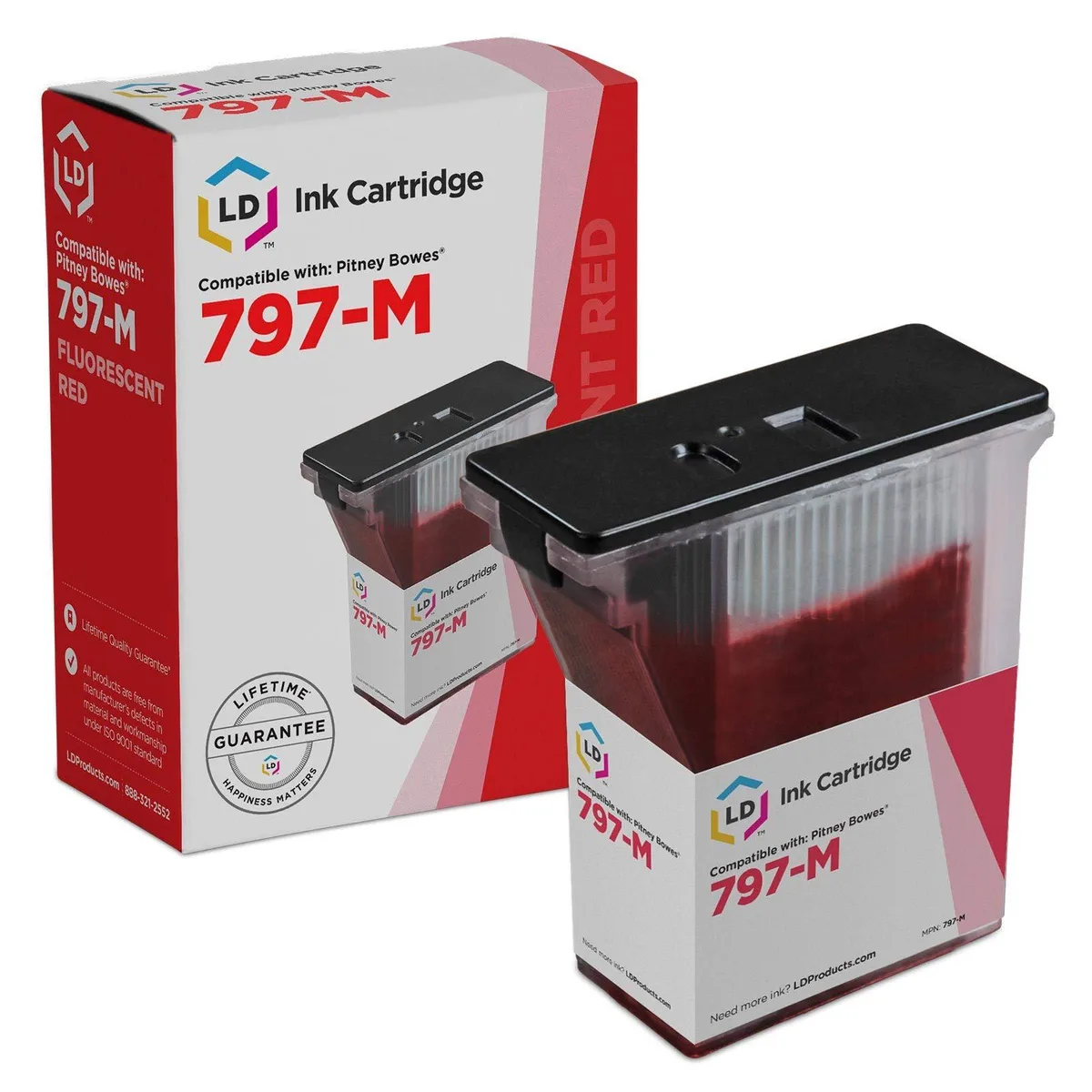 LD Products LD Products Compatible Ink Cartridge 797-M Fluorescent Red 800 Pages — product photo