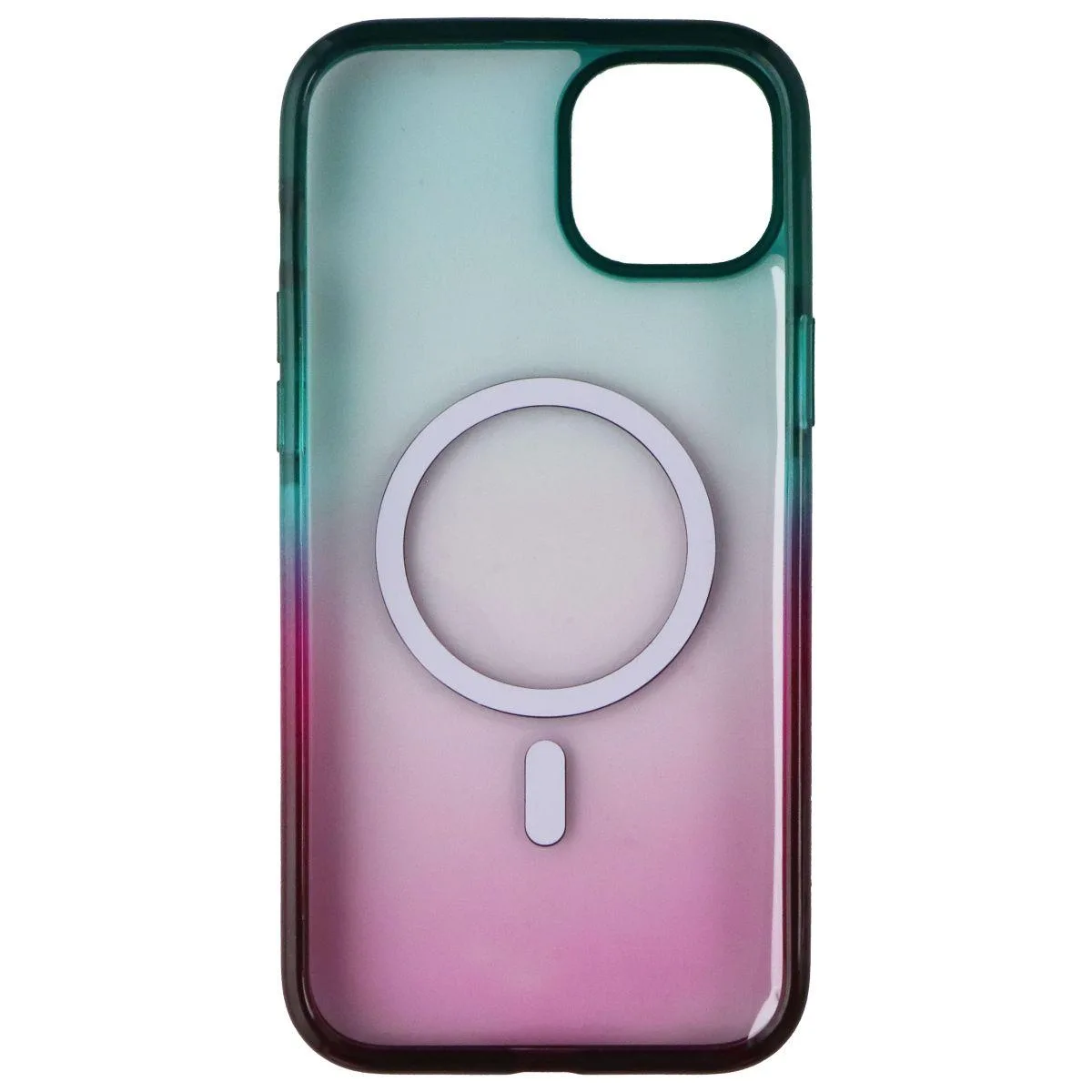 Transparent slim case for iPhone 14 Plus with MagSafe ring in space finish